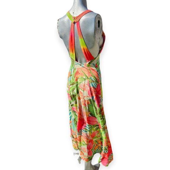 Farm Rio Tropical Flower Maxi Dress Small - Picture 9 of 12